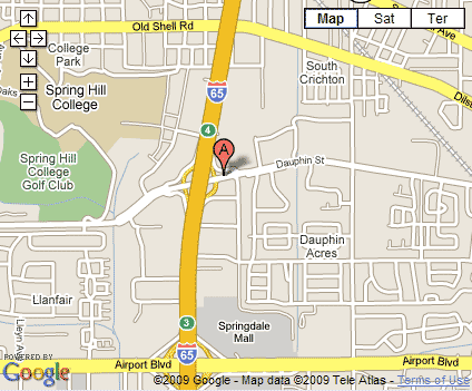 Street map Mobile Alabama